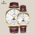 Top Quality Genuine Leather Couple Lover Wrist Watch 70015